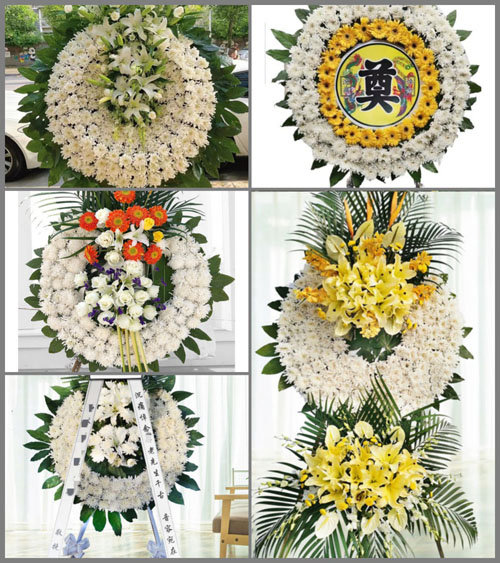 山东青岛平度市崔家集镇河北丁家村花圈速递